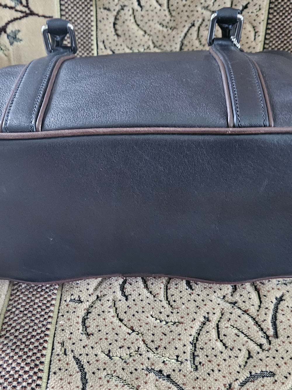 Coach Black Leather Tote Bag - Picture 4 of 9